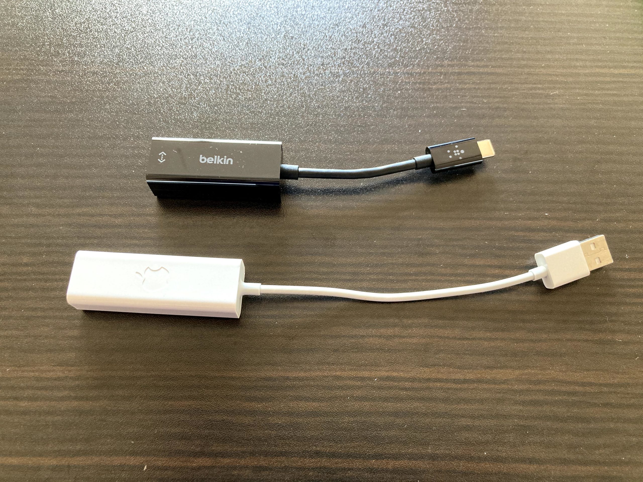 Apple and Belkin Ethernet Adaper